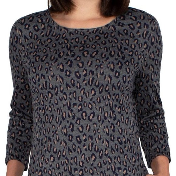 Nicole Miller Leopard ¾ Sleeve Dress Side Pockets NWT S - Picture 4 of 5